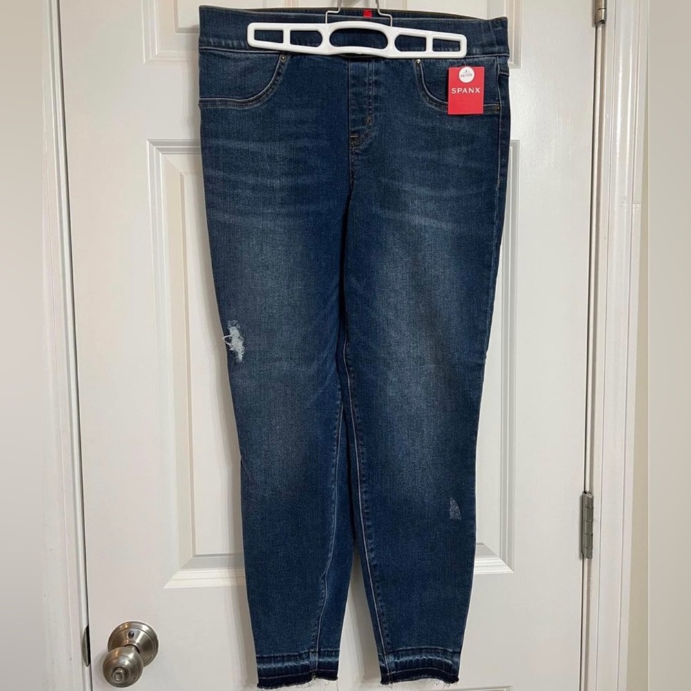 Spanx distressed jeggings